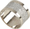 SARO LIFESTYLE 4-Piece Sparkling Design Napkin Ring Set, Silver