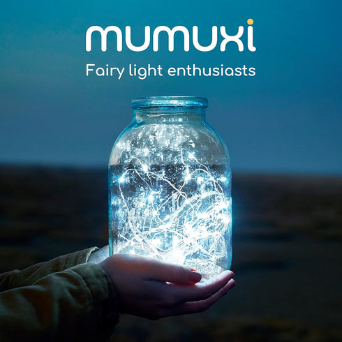 16 Pack 10ft MUMUXI Battery Operated of Copper Wire LED Fairy Lights, Cool White, Easy to Shape, Waterproof