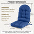 44x19x4 Inches Lokex Adirondack Chair Cushion, Suitable for Indoor and Outdoor use Rocking Chair Cushion, Comes