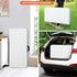 34inch ZENY Fold in Half Square Table, Portable Plastic Dining Card Table for Kitchen or Outdoor Party Wedding Event
