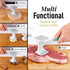 Zulay Professional Meat Tenderizer Tool - Dual Sided Meat Mallet Pounder With Comfort Grip Handle - Heavy Duty Meat Hammer Tenderizer - Meat Tenderizer Mallet & Meat Pounder - (10”) Mint