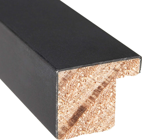 Poster Palooza 9x14 Black Solid Wood Frame | 0.75 Inch Moulding Width | Includes UV Acrylic, Foam Board & Hardware