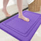 Grandaily Memory Foam Bath Mat Rug - 30x20 Ultra Soft Non-Slip Absorbent Bathroom Rug for Shower, Purple