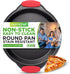 NutriChef Non Stick Round Cake Pan, 9.68 Inch Metal Bakeware with Silicone Handles, Easy-to-Clean, Dishwasher Safe