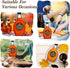 12 12 oz FoldTier Pcs Glass Maple Syrup Bottles Clear Reusable Glass Bottles with Lids Loop Handle and Maple Syrup