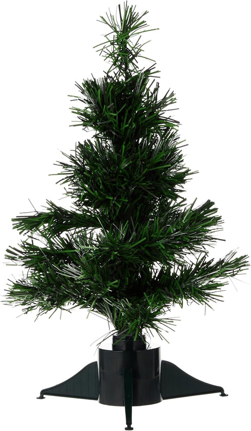 National Tree Company Pre-lit Artificial Christmas Tree, Multi-Color Lights, Fiber Optic Ice Tree - 16 Inch