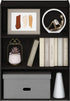 Furinno Pasir Open Shelf Bookcase, 3-Tier, Espresso