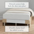 Bed Maker’s Bed Skirt, Never Lift Your Mattress, Mocha, 14 Inch Drop Length, Split Corners, Full