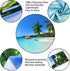 Racunbula Ocean Beach Tapestry Wall Hanging, Tropic Paradise Beach Tapestry, Palm Tree Wall Art