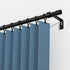 Curtain Rods 120 inch, Adjustable Curtain Rods for Windows 66 to 120, Single 5/8 inch Diameter long Drapery Rod Set with Brackets, Easy Install, Black by GSBLUNIE