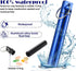 Portable Toothpick Holder 4PCs, Metal Dispenser, Pocket Waterproof Case with Keychain, Travel Purse Ear Wax Removal