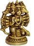 eSplanade Brass Panchmukhi Hanuman Anjaneya Idol, Pavan Putra Bajrangbali Statue, 2.5 Inch