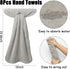 8Pcs R HORSE Hanging Hand Towel with Loop, Grey Absorbent Coral Fleece Bathroom Hand Towel, Soft Thick Dish Cloth