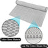 Small Door Mat Front Porch Rug, Washable 2'x3' White Gray Striped Cotton Rug for Bathroom Kitchen Laundry Room Indoor