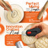 Bakeaura 9In Bake Aura Bread Maker Sourdough Starter Kit with Large Rattan Basket, Dough Scraper, Dough Whisk