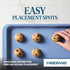 Farberware Easy Solutions Nonstick Bakeware Cookie Pan, 11 Inch x 17 Inch, with Drop Zones and Portion Marks