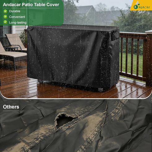 50inch 51"Lx22"Wx36"H Prep Table Cover for Keter Unity XL Portable Outdoor Table, BBQ Cart Cover Waterproof Tool Box