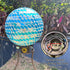 8-9 Inches 11 24 Gazing Globe Stand, Metal Gazing Ball Holder with Flower Planter Base, Vintage Gazing Ball Display