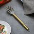 Gold Spaghetti Spoon, Berglander Non-stick Silicone Pasta Server with Titanium Gold Plating Handle