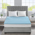 Sleep Philosophy Gel Infused Memory Foam Mattress Topper - Luxurious Queen Size, 1.5" Thick, Enhanced Bed Support, Blue