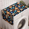 Ambesonne Galaxy Washing Machine Organizer, Galaxy Space Art Solar System Planets Mars Mercury Uranus Jupiter Venus Kids Print, Anti-slip Fabric Top Cover for Washer Dryer, 47" x 18.5", Salmon Blue