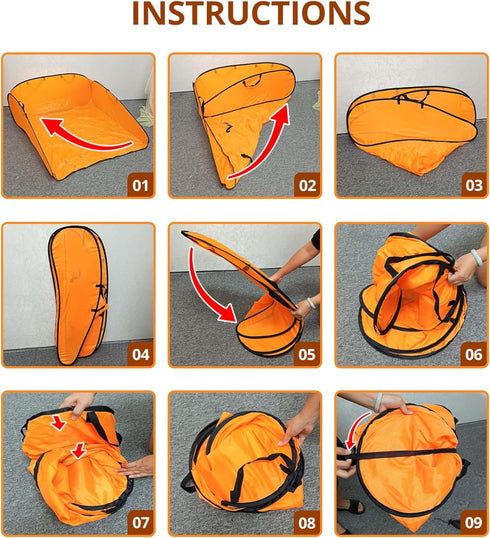 LFUTARI 2 140 Pcs Gallon Pop up Leaf Collector, Foldable Lawn Leaf Pick Up Bag Tool, Large Yard Dustpan Type Garden