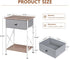 VECELO Night Stand, Small End Table for Small Spaces, Wood Side Table for Living Room, Bedside Table with Drawer