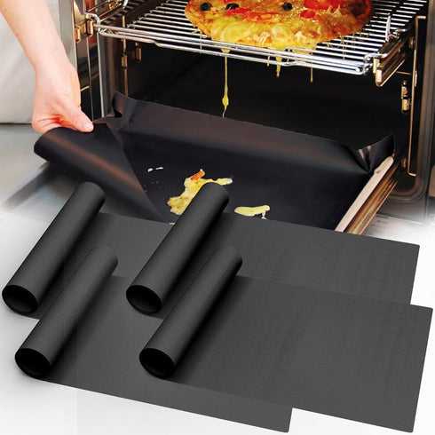 UBeesize 4 Pack Large Oven Liners, 16x24 Inch Heavy Duty Non Stick Teflon Mats for Ovens
