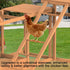 Chicken Coop, Chicken Perches with Swing Toy & Ladder & Platforms & Food Storage, Poultry Coop Cage Accessory Toy