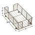 Hoffmaster BSK2112 Wire Guest Towel Basket, Bronze, 8.75" x 5" x 3"