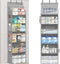 STORAGEIDEAS Over Door Organizer with 6 Extra Large Pockets 12 Side Pockets, 2-Pack