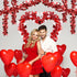 LOMIMOS 32.8 Ft Valentine's Day Tinsel Garland, Shiny Hanging Decor for Wedding Engagement Anniversary Party