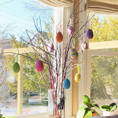 30 8 Easter Eggs Pcs White Plastic Eggs Fake Eggs for Crafts Hanging Plastic Hunts Basket Fillers DIY Painting