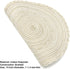 SHACOS Round Placemats Set of 6, Boho Braided Bordered Placemats 15 inch for Dining Tables, Wedding Holiday Party
