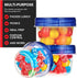 Stock Your Home 4oz Plastic Containers - 6 Pack Small Freezer Containers with Twist Top Lids for Leftover Food