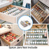 4 8 Pack 13" 26" 56 Antimbee Spice Drawer Organizer, Tier- Kitchen Spice Rack Tray for Drawer, Expandable From