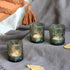 Set 24, Woho Green Votive Candle Holders of Green Glass Tealight Candle Holder for Christmas Party Decor, Tea Light