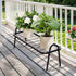Josmimic 1-Tier Metal Plant Stand Indoor Outdoor, Heavy Duty Ladder Plant Shelf for Multiple Pots - Durable Flower