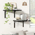 12 Inch Set 2, 16W 12D Fun Memories Floating Shelves for Wall, Deep Floating Shelves of Wall Mounted Shelf with Metal