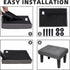 CAROLMADE Ottoman Foot Rest, Linen Small Ottoman Foot Stool with Legs Modern Footstool Ottomans for Living Room