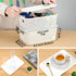AREYZIN Plastic Storage Baskets with Lid, 6 Pack Lidded Organizing Containers for Shelves & Drawers