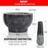 Set 5 Inch Maxam Mortar and Pestle - - Heavy Natural Granite Spice Grinder Bowl, Herb Crusher, Make Fresh Guacamole at