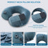 Inflatable Travel Neck Pillow - Washable U Shaped Pillowcase for Airplane, Train, Car, Office Napping