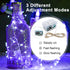 pozzolanas 24 Pack 3 7FT 20 (24, Purple Fairy Lights Battery Operated Modes LED Waterproof String Lights Twinkle Silver