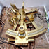 Humaira Nautical 4" Solid Brass Sextant, Nautical Working Instrument, Maritime Gift