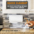 SpaceAid SprayNeat Paper Towel Holder with Spray Bottle, Under Cabinet Paper Towels Holders with Sprayer Inside Center