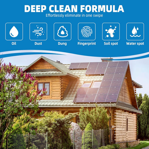 32oz 150 20X Solar Panel Cleaner (Makes Gallons) - Strength Super Concentrated Glass & Solar Panel Cleaning, Industrial