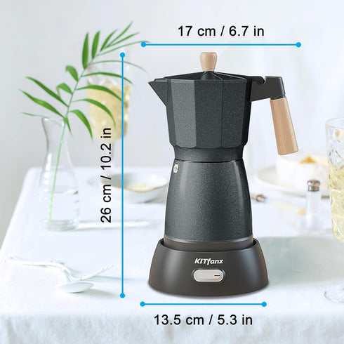 3 6 Electric Espresso Coffee Maker, Italian Coffee Pot, Electric Moka Pot, Cuban Coffee Maker, Portable Cafeteras