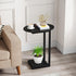 Hosfais Small Side Table End Table, C-Shaped Wood Coffee Table TV Tray for Eating Couch Tables for Small Space, Living
