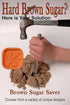 JBK Pottery Terracotta Brown Sugar Saver, Handmade Terra Cotta Sugar Keeper with Decorative Discs, Food-Safe, Made in
